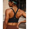 imageRUNNING GIRL High Impact Sports Bras for WomenRacerback Running Bra Workout Crop Tank Tops Longline Sports Bra Push upGblack