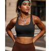 imageRUNNING GIRL High Impact Sports Bras for WomenRacerback Running Bra Workout Crop Tank Tops Longline Sports Bra Push upGblack