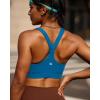 imageRUNNING GIRL High Impact Sports Bras for WomenRacerback Running Bra Workout Crop Tank Tops Longline Sports Bra Push upGblue