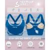 imageRUNNING GIRL High Impact Sports Bras for WomenRacerback Running Bra Workout Crop Tank Tops Longline Sports Bra Push upGblue