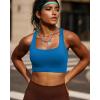 imageRUNNING GIRL High Impact Sports Bras for WomenRacerback Running Bra Workout Crop Tank Tops Longline Sports Bra Push upGblue