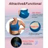 imageRUNNING GIRL High Impact Sports Bras for WomenRacerback Running Bra Workout Crop Tank Tops Longline Sports Bra Push upGblue