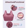 imageRUNNING GIRL High Impact Sports Bras for WomenRacerback Running Bra Workout Crop Tank Tops Longline Sports Bra Push upPink
