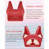imageRUNNING GIRL High Impact Sports Bras for WomenRacerback Running Bra Workout Crop Tank Tops Longline Sports Bra Push upRed