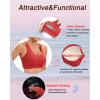imageRUNNING GIRL High Impact Sports Bras for WomenRacerback Running Bra Workout Crop Tank Tops Longline Sports Bra Push upRed