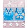 imageRUNNING GIRL High Impact Sports Bras for WomenRacerback Running Bra Workout Crop Tank Tops Longline Sports Bra Push upYbright Blue