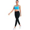 imageRUNNING GIRL High Impact Sports Bras for WomenRacerback Running Bra Workout Crop Tank Tops Longline Sports Bra Push upYbright Blue