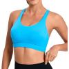 imageRUNNING GIRL High Impact Sports Bras for WomenRacerback Running Bra Workout Crop Tank Tops Longline Sports Bra Push upYbright Blue
