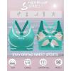 imageRUNNING GIRL High Impact Sports Bras for WomenRacerback Running Bra Workout Crop Tank Tops Longline Sports Bra Push upYbright Green