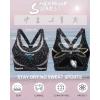 imageRUNNING GIRL High Impact Sports Bras for WomenRacerback Running Bra Workout Crop Tank Tops Longline Sports Bra Push upYdeep Coal Multi