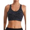 imageRUNNING GIRL High Impact Sports Bras for WomenRacerback Running Bra Workout Crop Tank Tops Longline Sports Bra Push upYdeep Coal Multi