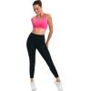 imageRUNNING GIRL High Impact Sports Bras for WomenRacerback Running Bra Workout Crop Tank Tops Longline Sports Bra Push upYhot Pink