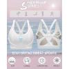 imageRUNNING GIRL High Impact Sports Bras for WomenRacerback Running Bra Workout Crop Tank Tops Longline Sports Bra Push upYwhite