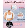 imageRUNNING GIRL High Impact Sports Bras for WomenRacerback Running Bra Workout Crop Tank Tops Longline Sports Bra Push upYwhite