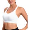 imageRUNNING GIRL High Impact Sports Bras for WomenRacerback Running Bra Workout Crop Tank Tops Longline Sports Bra Push upYwhite