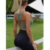 imageRUNNING GIRL High Impact Sports Bras for WomenRacerback Running Bra Workout Crop Tank Tops Longline Sports Bra Push upZash Green