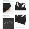 imageRUNNING GIRL High Impact Sports Bras for WomenRacerback Running Bra Workout Crop Tank Tops Longline Sports Bra Push upZblack