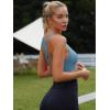 imageRUNNING GIRL High Impact Sports Bras for WomenRacerback Running Bra Workout Crop Tank Tops Longline Sports Bra Push upZblue