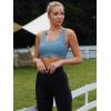 imageRUNNING GIRL High Impact Sports Bras for WomenRacerback Running Bra Workout Crop Tank Tops Longline Sports Bra Push upZblue