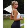 imageRUNNING GIRL High Impact Sports Bras for WomenRacerback Running Bra Workout Crop Tank Tops Longline Sports Bra Push upZwhite
