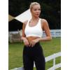 imageRUNNING GIRL High Impact Sports Bras for WomenRacerback Running Bra Workout Crop Tank Tops Longline Sports Bra Push upZwhite