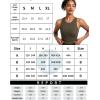 imageRUNNING GIRL Sports Bras for Women High Impact Seamless Ribbed Longline High Neck Workout Crop Tank TopsAarmy Green