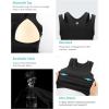 imageRUNNING GIRL Sports Bras for Women High Impact Seamless Ribbed Longline High Neck Workout Crop Tank TopsBblack