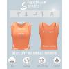 imageRUNNING GIRL Sports Bras for Women High Impact Seamless Ribbed Longline High Neck Workout Crop Tank TopsBlight Orange