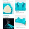 imageRUNNING GIRL Sports Bras for Women High SupportSeamless Ribbed Longline High Neck Sports Bra Racerback Padded Crop Top YogaAbright Green