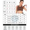 imageRUNNING GIRL Sports Bras for Women High SupportSeamless Ribbed Longline High Neck Sports Bra Racerback Padded Crop Top YogaAbrown