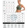 imageRUNNING GIRL Sports Bras for Women High SupportSeamless Ribbed Longline High Neck Sports Bra Racerback Padded Crop Top YogaAdark Green