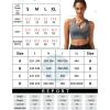 imageRUNNING GIRL Sports Bras for Women High SupportSeamless Ribbed Longline High Neck Sports Bra Racerback Padded Crop Top YogaBgrey