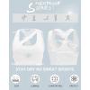 imageRUNNING GIRL Sports Bras for Women High SupportSeamless Ribbed Longline High Neck Sports Bra Racerback Padded Crop Top YogaBwhite