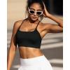 imageRUNNING GIRL YBack Sports Bras for Women Medium Impact Wirefree Padded Bra Workout Crop Top Longline Sports Bra Push upBlack