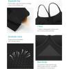 imageRUNNING GIRL YBack Sports Bras for Women Medium Impact Wirefree Padded Bra Workout Crop Top Longline Sports Bra Push upBlack