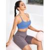 imageRUNNING GIRL YBack Sports Bras for Women Medium Impact Wirefree Padded Bra Workout Crop Top Longline Sports Bra Push upBlue