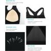 imageRUNNING GIRL YBack Sports Bras for Women Medium Impact Wirefree Padded Bra Workout Crop Top Longline Sports Bra Push upDblack