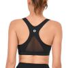 imageRUNNING GIRL YBack Sports Bras for Women Medium Impact Wirefree Padded Bra Workout Crop Top Longline Sports Bra Push upDblack