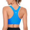 imageRUNNING GIRL YBack Sports Bras for Women Medium Impact Wirefree Padded Bra Workout Crop Top Longline Sports Bra Push upDblue