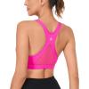 imageRUNNING GIRL YBack Sports Bras for Women Medium Impact Wirefree Padded Bra Workout Crop Top Longline Sports Bra Push upDpink