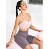imageRUNNING GIRL YBack Sports Bras for Women Medium Impact Wirefree Padded Bra Workout Crop Top Longline Sports Bra Push upFlush Pink