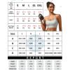 imageRUNNING GIRL YBack Sports Bras for Women Medium Impact Wirefree Padded Bra Workout Crop Top Longline Sports Bra Push upIcy Grey