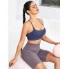 imageRUNNING GIRL YBack Sports Bras for Women Medium Impact Wirefree Padded Bra Workout Crop Top Longline Sports Bra Push upNavy Blue