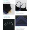 imageRUNNING GIRL YBack Sports Bras for Women Medium Impact Wirefree Padded Bra Workout Crop Top Longline Sports Bra Push upNavy Blue