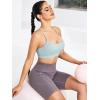 imageRUNNING GIRL YBack Sports Bras for Women Medium Impact Wirefree Padded Bra Workout Crop Top Longline Sports Bra Push upPale Green