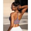 imageRUNNING GIRL YBack Sports Bras for Women Medium Impact Wirefree Padded Bra Workout Crop Top Longline Sports Bra Push upPurple