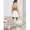 imageRUNNING GIRL YBack Sports Bras for Women Medium Impact Wirefree Padded Bra Workout Crop Top Longline Sports Bra Push upStorm Teal