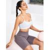 imageRUNNING GIRL YBack Sports Bras for Women Medium Impact Wirefree Padded Bra Workout Crop Top Longline Sports Bra Push upWhite