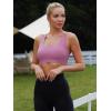 imageRUNNING GIRL YBack Sports Bras for Women Medium Impact Wirefree Padded Bra Workout Crop Top Longline Sports Bra Push upXpurple
