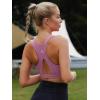 imageRUNNING GIRL YBack Sports Bras for Women Medium Impact Wirefree Padded Bra Workout Crop Top Longline Sports Bra Push upXpurple